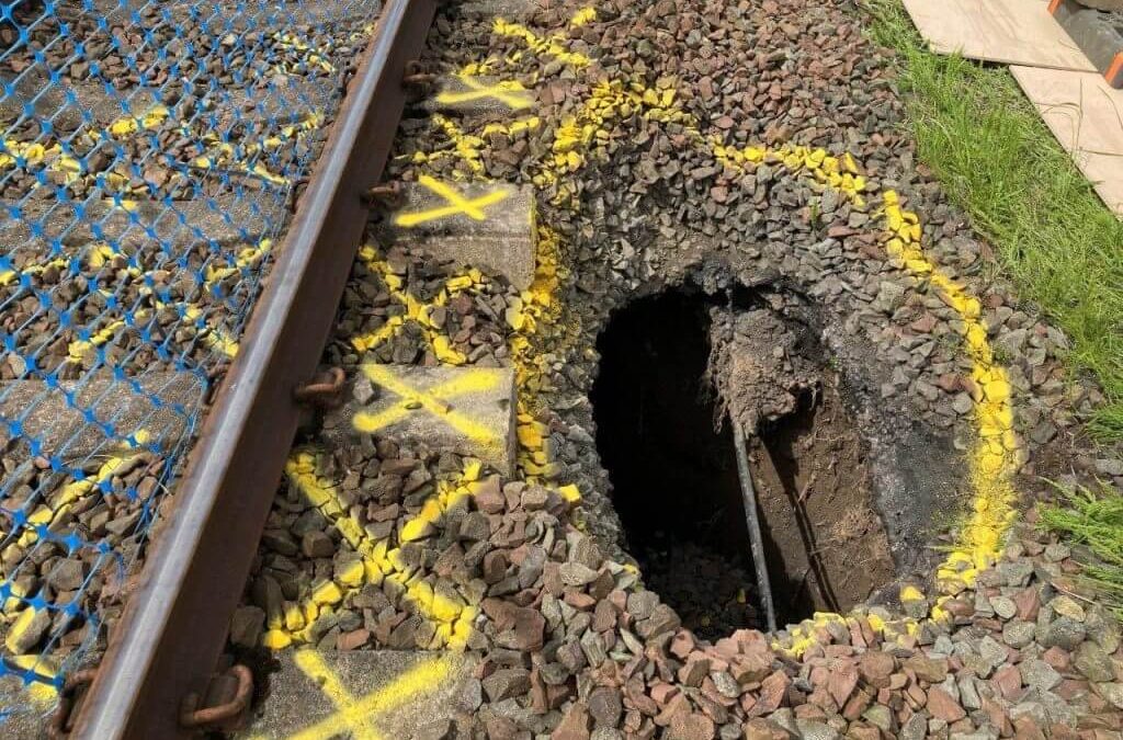 Kilmarnock-Barassie line ground collapse investigated by Network Rail