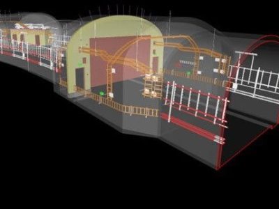 Stockholm Metro Connecting Tunnel 3D Model