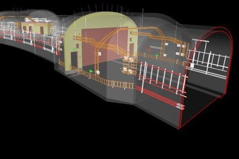 Stockholm Metro Connecting Tunnel 3D Model