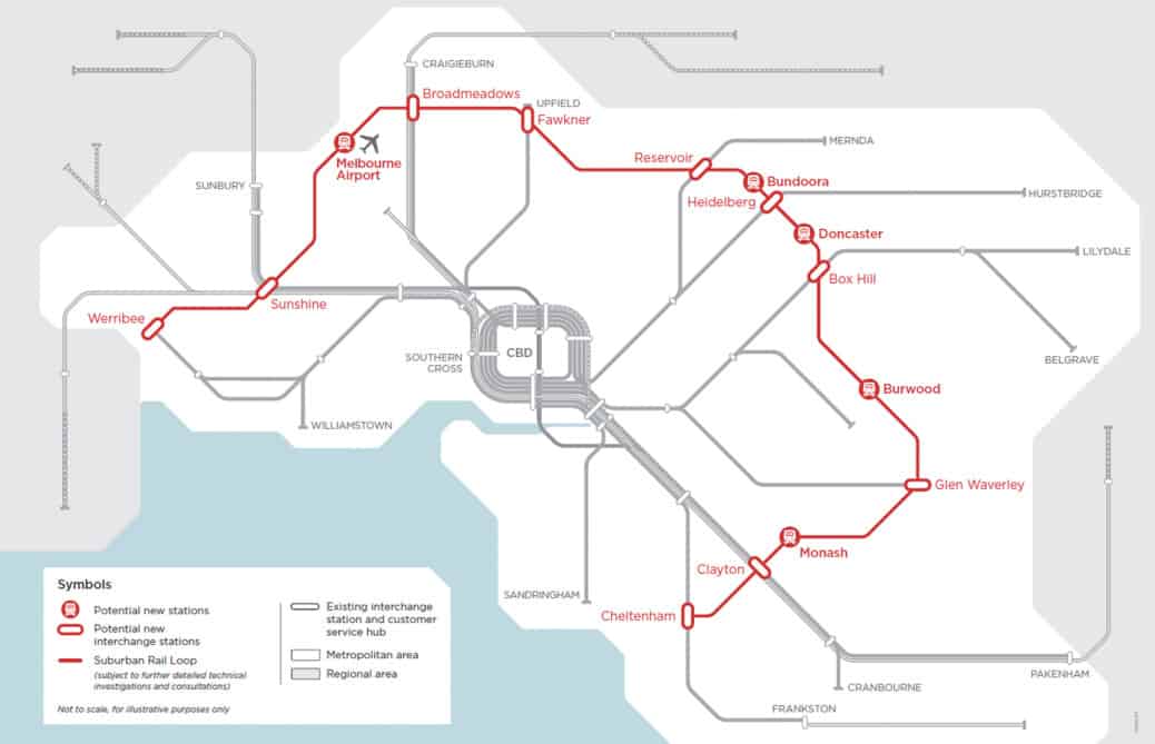 Suburban Rail Loop Route