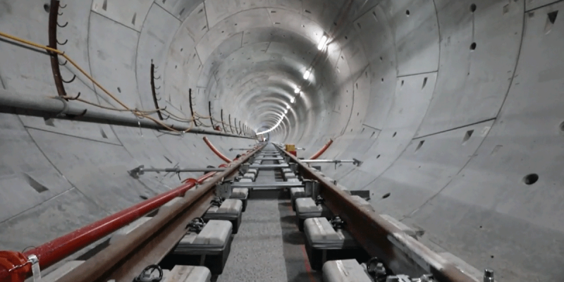 Cross River Rail Twin Tunnel Rail Tracks