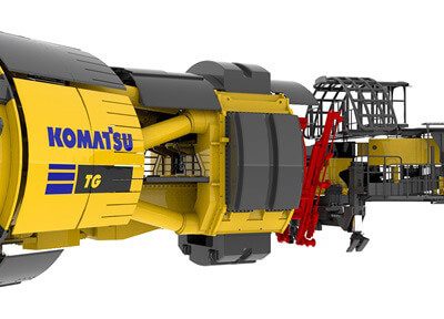 Komatsu's newly developed mining TBM for the New Tunnel Excavation Method