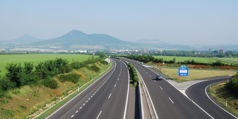 D8 Motorway in Northern Bohemia