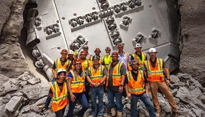 Mill Creek Drainage Relief Tunnel Breakthrough by Big Tex TBM