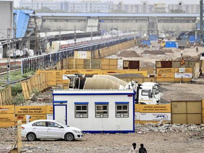 India’s Bullet Train Tunnel Project Site