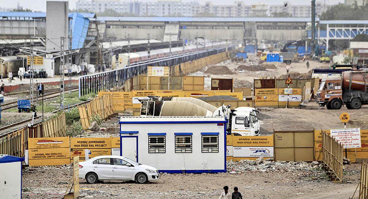 India’s Bullet Train Tunnel Project Site