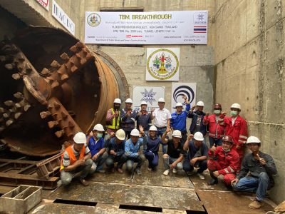 Samui Island Water Tunnel TBM Breakthrough