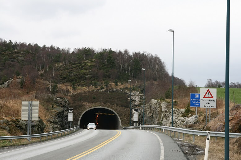 A Road and Tunnel in Vestland County