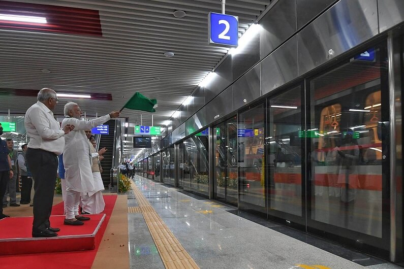 Ahmedabad metro Line 2 Oppening by Prime Minister