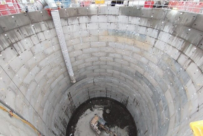 Circular Shaft Construction in London