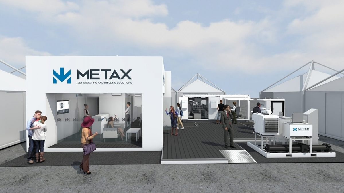 METAX Booth 3D Model Outter View