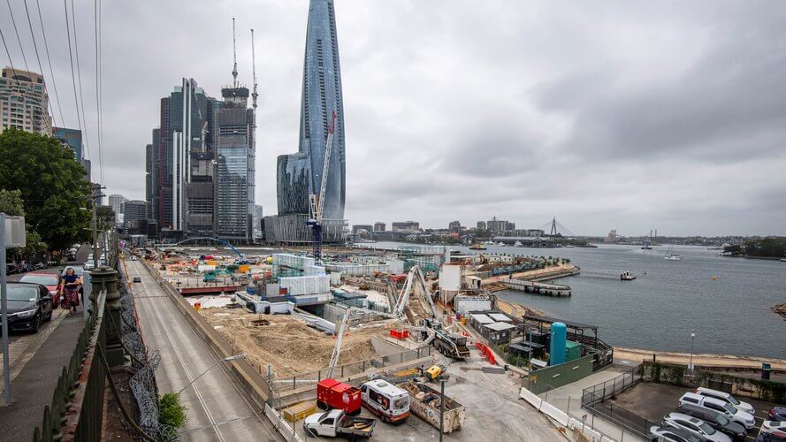 Sydney MetroBarangaroo Station Construction Site