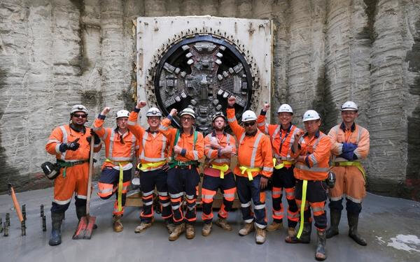 Auckland Central Interceptor TBM Breakthrough