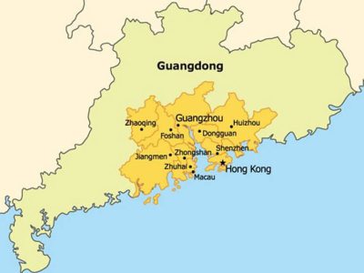 Chinese Provinces Affected by Pearl River Delta Water Resources Allocation