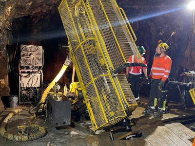 Cornish Underground Tin Mine Drilling and Dewatering Process