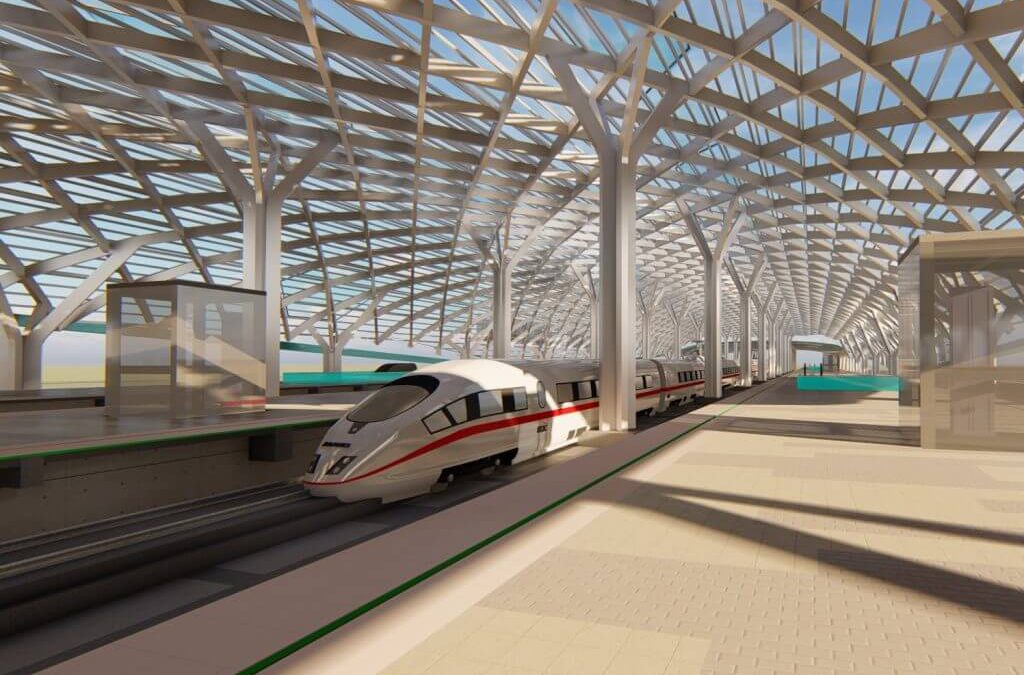 Indonesia's First High-Speed Rail Line 3D Scheme