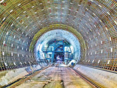 Porr Cement-Free Construction Material Used in Filder Tunnel