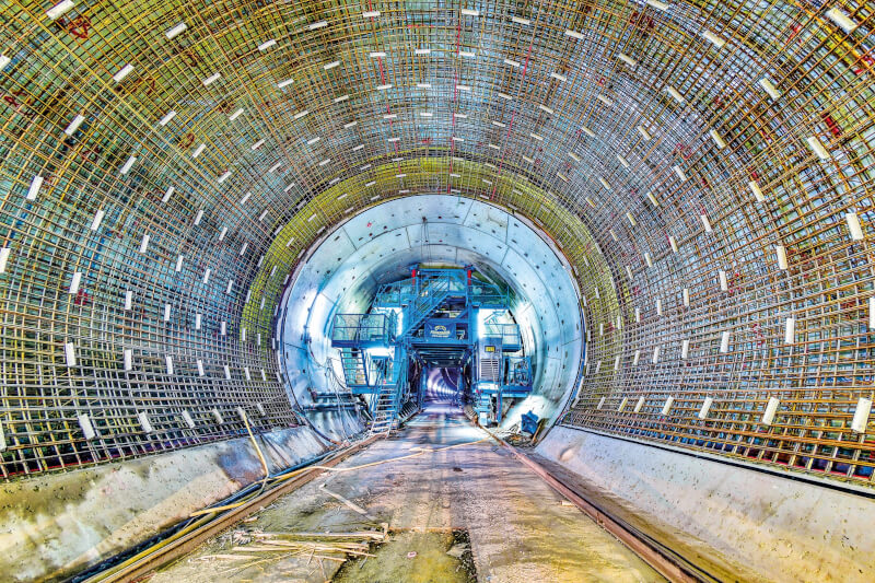 Porr Cement-Free Construction Material Used in Filder Tunnel