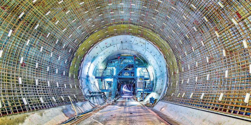Porr Cement-Free Construction Material Used in Filder Tunnel