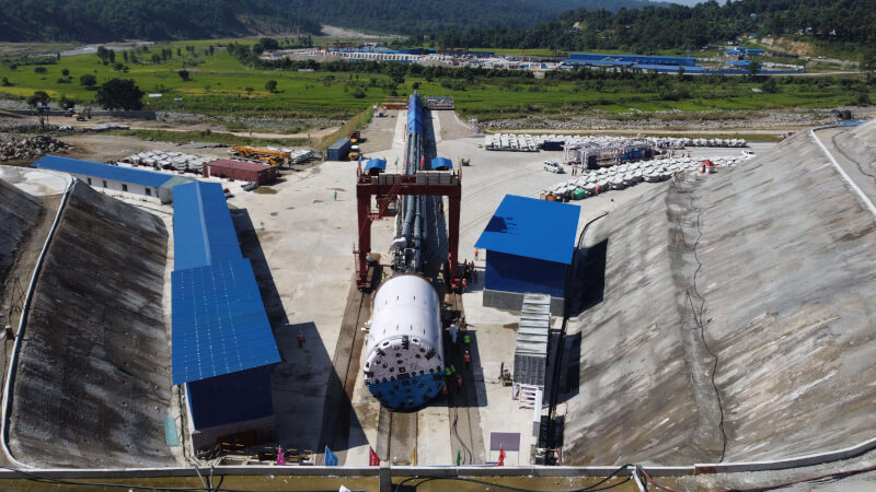 Robbins TBM in Nepalese Headrace Tunnel Project Site