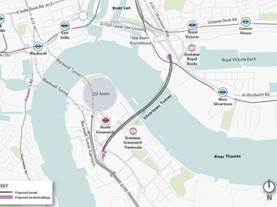 Silvertown Tunnel Route