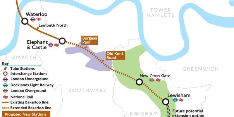 Bakerloo Line Extension Map