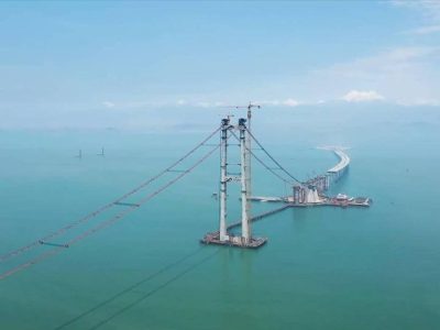 China's Greater Bay Area Undersea Tunnel Construction Site