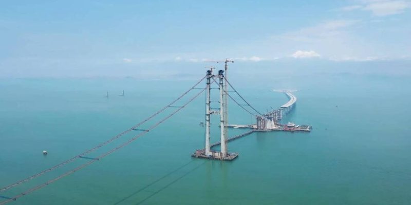 China's Greater Bay Area Undersea Tunnel Construction Site