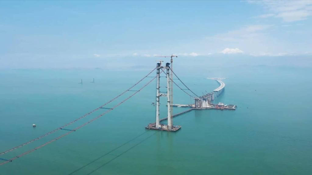 China's Greater Bay Area Undersea Tunnel Construction Site
