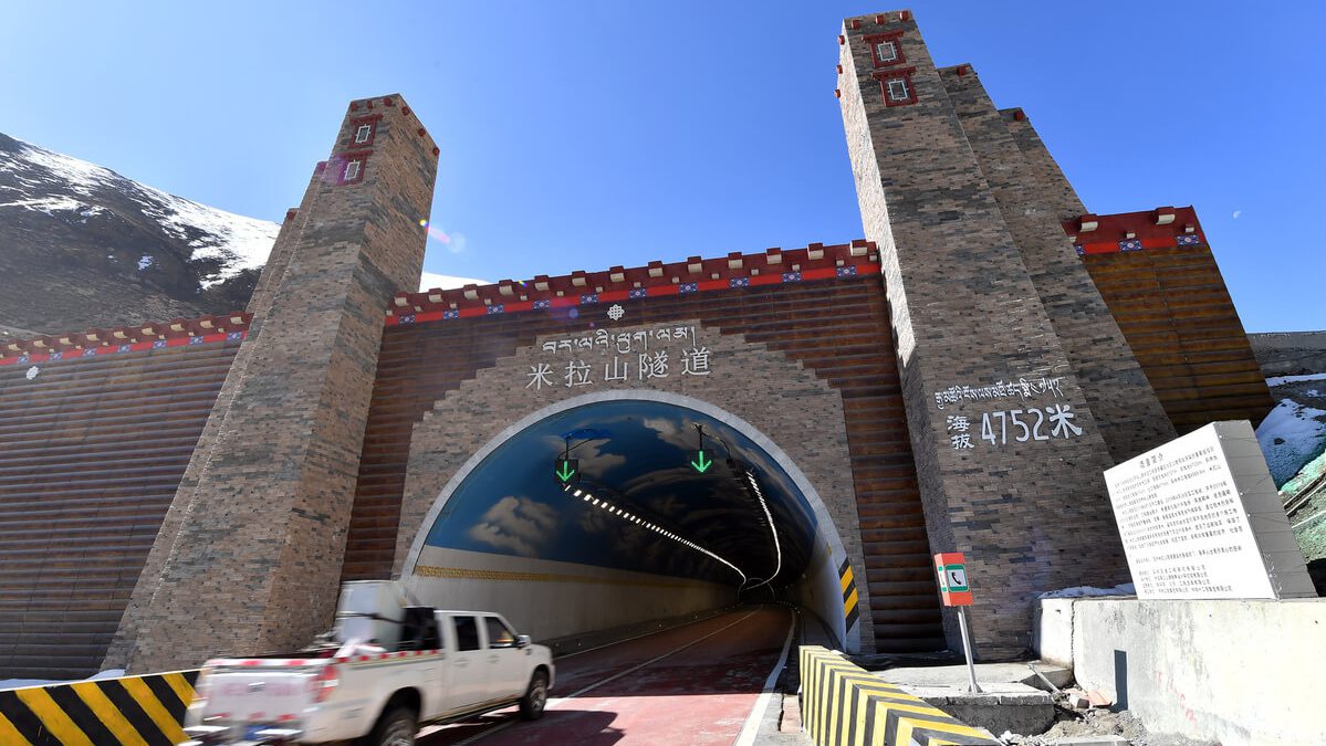 Highway Tunnel in Tibet