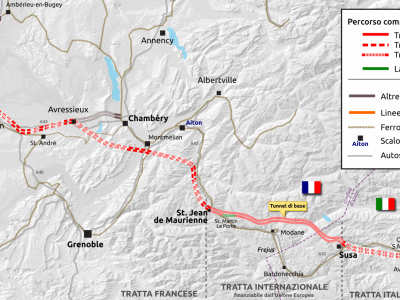 Lyon-Turin Tunnel Route