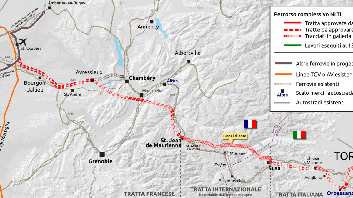 Lyon-Turin Tunnel Route