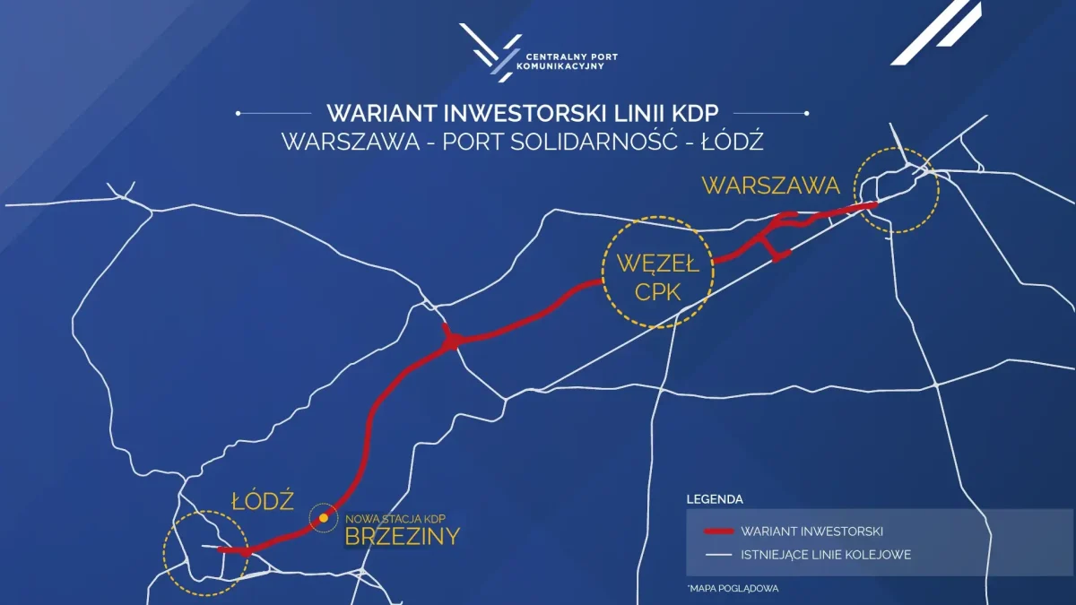 Polish High-Speed Rail Project Route