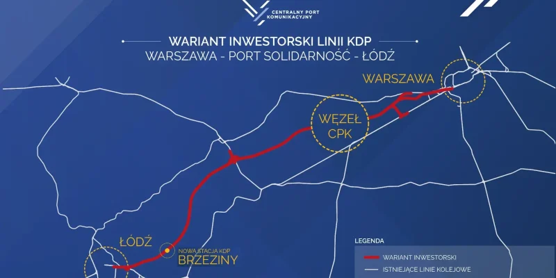 Polish High-Speed Rail Project Route