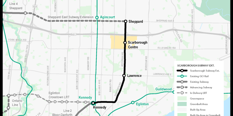 Scarborough Subway Extension Route