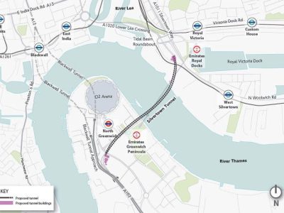 Silvertown Tunnel Map