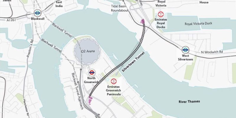 Silvertown Tunnel Map