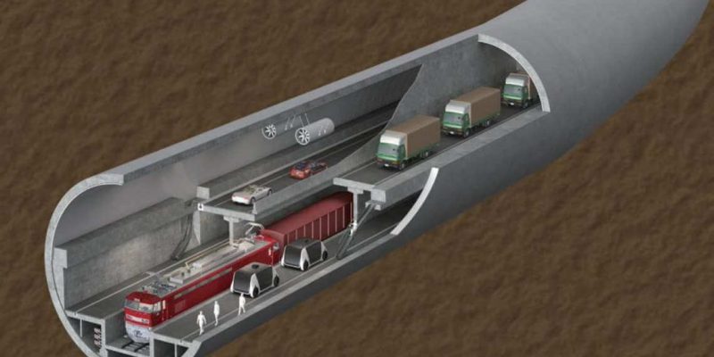 Tsugaru Strait Tunnel Project 3D Model