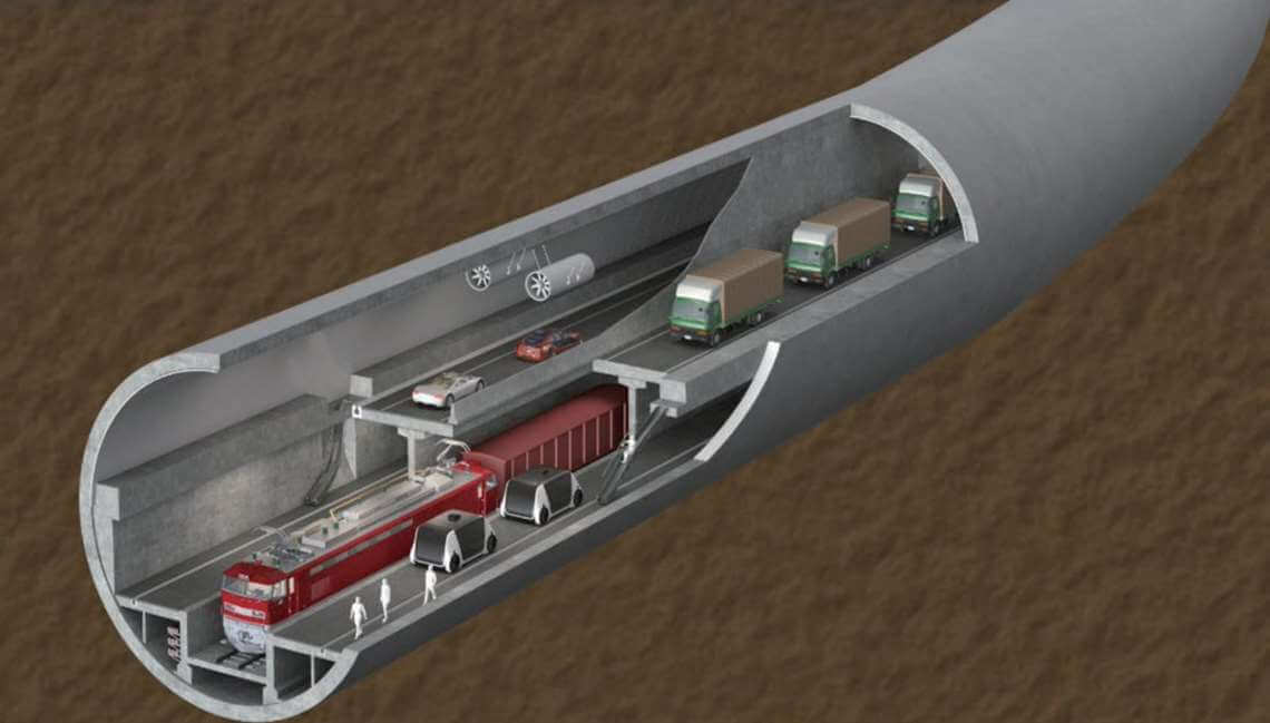 Tsugaru Strait Tunnel Project 3D Model