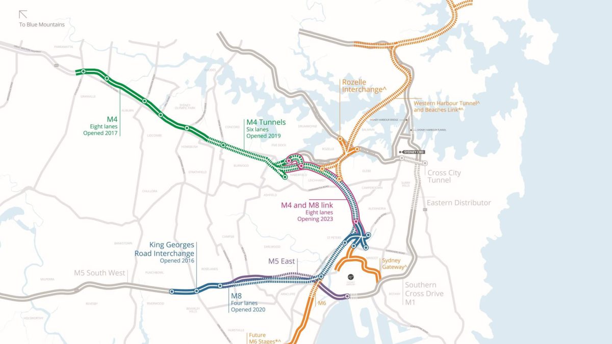 WestConnex Tunnel Location