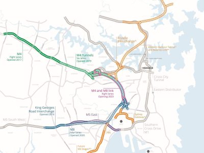 WestConnex Tunnel Location