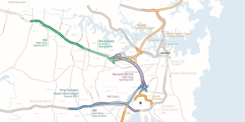 WestConnex Tunnel Location