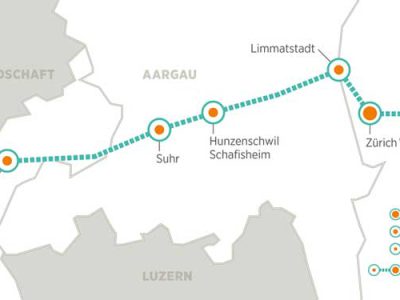 Cargo Sous Terrain Route Map