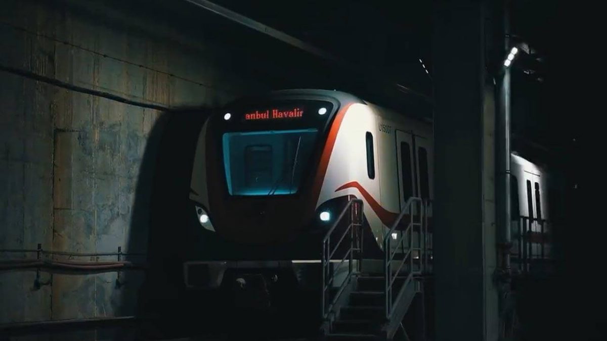 Kagithane Istanbul Airport Metro Line Train