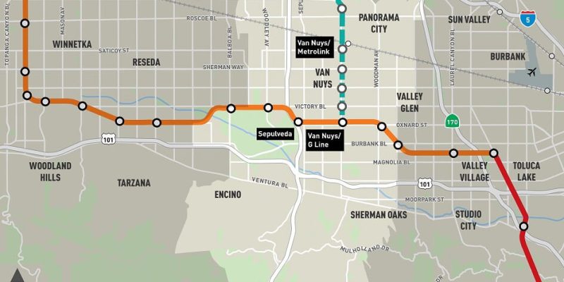 Part of Sepulveda Transit Corridor Project