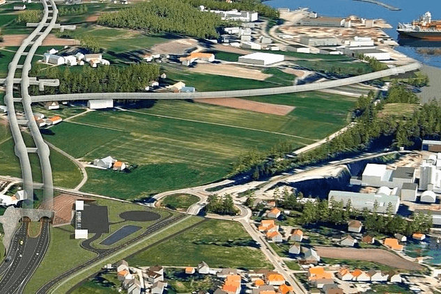 Visualisation of the E03 Boknafjord Tunnel