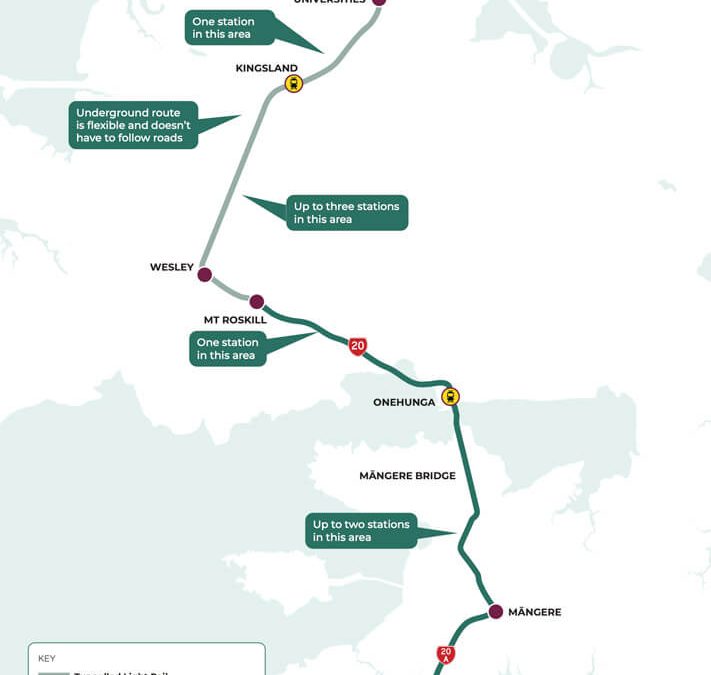 Auckland Light Rail Map