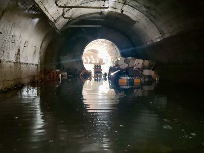 City Rail Link Flooded Tunnel