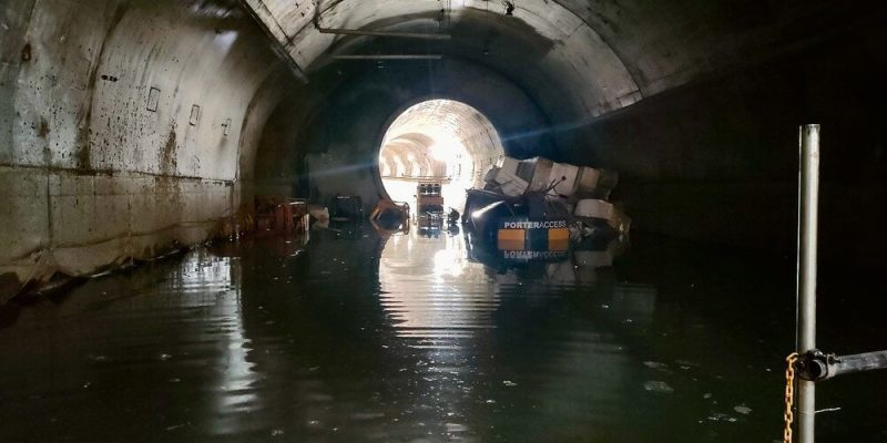 City Rail Link Flooded Tunnel