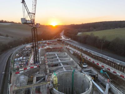 HS2 Amersham Vent Shaft Construction